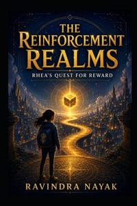 "The Reinforcement Realms: Rhea's Quest for Reward" cover
