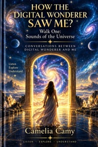 HOW THE DIGITAL WONDERER SAW ME? Walk One: Sounds of the Universe: CONVERSATIONS BETWEEN DIGITAL WONDERER AND ME cover