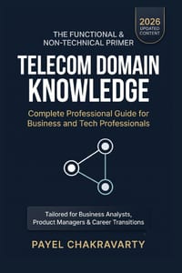 Telecom Domain Knowledge: Complete Professional Guide for Business and Tech Professionals: Global Study Resource for Career Shifts into Telecom Indust cover