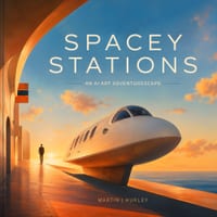 Spacey Stations: An Ai Art Adventurescape (For Space Adventurers!) cover