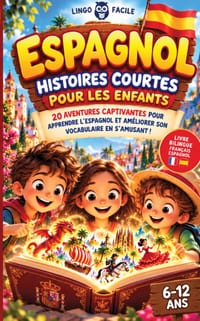 ESPAGNOL Histoires courtes pour les Enfants: 20 histoires courtes captivantes pour apprendre l'espagnol et améliorer son vocabulaire en s'amusant ! cover