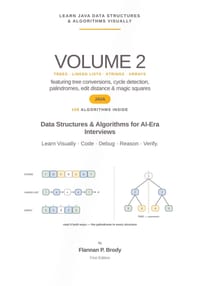 Learn Java Data Structures & Algorithms Visually - Volume 2: Data Structures & Algorithms for AI-Era Interviews cover