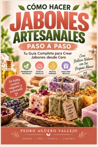 Cómo Hacer Jabones Artesanales Paso a Paso: Tu Guía Completa para Crear Jabones desde Cero Jabón Natural Hecho a Mano cover