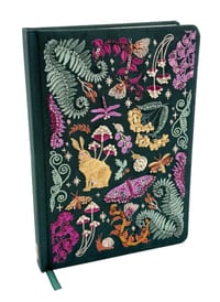 Forest Floor Deluxe Embroidered Journal cover