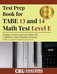 Test Prep Book for TABE 13 and 14 Math Test Level E cover