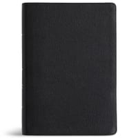 CSB Super Giant Print Reference Bible, Easy-To-Read Optimal Type, Digital Study Edition, Black Genuine Leather cover