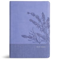 CSB Super Giant Print Reference Bible, Easy-To-Read Optimal Type, Digital Study Edition, Lavender Leathertouch, Indexed cover