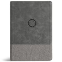 CSB Super Giant Print Reference Bible, Easy-To-Read Optimal Type, Digital Study Edition, Charcoal Leathertouch cover