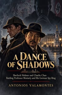 A Dance of Shadows: Sherlock Holmes and Charlie Chan Battling Dr. Moriarty and His German Spy Ring cover