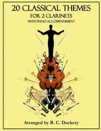 20 Classical Themes for 2 Clarinets with Piano Accompaniment cover