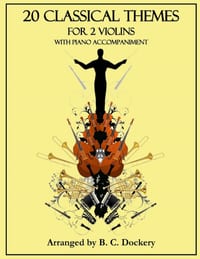 20 Classical Themes for 2 Violins with Piano Accompaniment cover