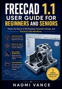 Freecad 1.1 User Guide for Beginners and Seniors: Master the Basics of 3D Modeling, Parametric Design, and Practical CAD Workflows cover