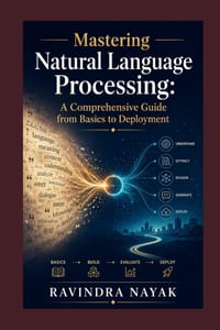 "Mastering Natural Language Processing: A Comprehensive Guide from Basics to Deployment" cover