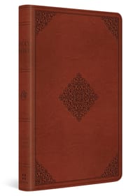 ESV Large Print Value Thinline Bible (Trutone, Tan, Ornament Design) cover