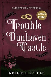 Trouble at Dunhaven Castle Large Print cover