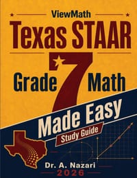 Texas STAAR Grade 7 Math Made Easy: Study Guide with Key Concepts, Review & Practice cover