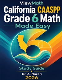 California CAASPP Grade 6 Math Made Easy: Study Guide with Key Concepts, Review & Practice cover