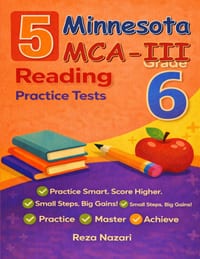 5 Realistic Minnesota MCA-III Grade 6 Reading Practice Tests: Full-Length Practice for MCA-III Preparation and Academic Confidence cover