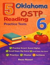 5 Realistic Oklahoma OSTP Grade 6 English Language Arts Practice Tests: Full-Length Practice for OSTP Preparation and Academic Confidence cover