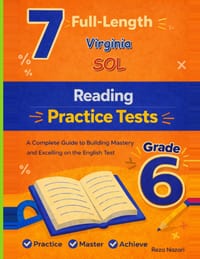 7 Realistic Virginia SOL Grade 6 Reading Practice Tests: Full-Length Practice for SOL Preparation and Academic Confidence cover