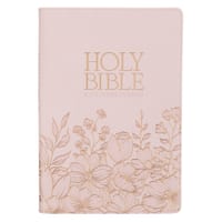 KJV Large Print Thinline (Faux Leather Pink) cover