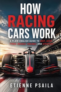 How Racing Cars Work: A Plain-English Guide to Grip, Aero, Tyres, Brakes, Engines, and Strategy cover