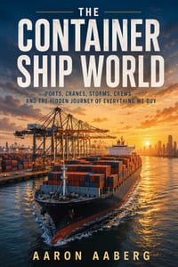 The Container Ship World: Ports, Cranes, Storms, Crews, and the Hidden Journey of Everything We Buy cover