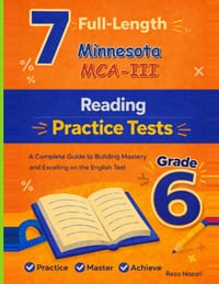 7 Realistic Minnesota MCA Grade 6 Reading Practice Tests: Full-Length Practice for MCA Preparation and Academic Confidence cover