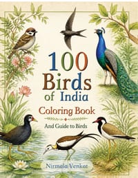100 Birds of India: Coloring Book and Guide to Birds cover