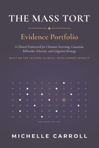 The Mass Tort Evidence Portfolio cover
