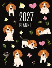 Beagle Planner 2027: Cute Daily Organizer (12 Months) Pretty Scheduler With Friendly Pooch cover