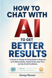 How to Chat With AI to Get Better Results: A Human-in-Charge AI Prompt Guide for Beginners to Fix Weak Answers, Protect Privacy, Save Time, and Use AI cover