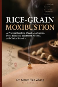 Rice-Grain Moxibustion: A Practical Guide to Direct Moxibustion, Point Selection, Treatment Patterns, and Clinical Practice cover